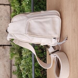 Free People Cream Sling Bag